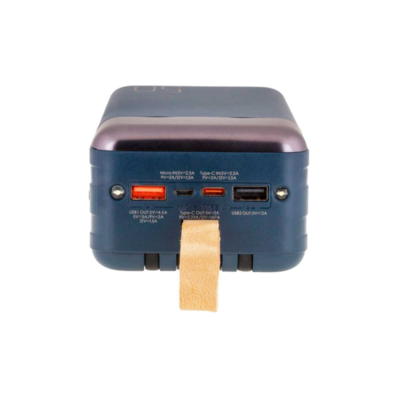 Повербанк Remax Hunergy QC 22.5W + PD 18W 50000mAh LED Синій (RPP-200)