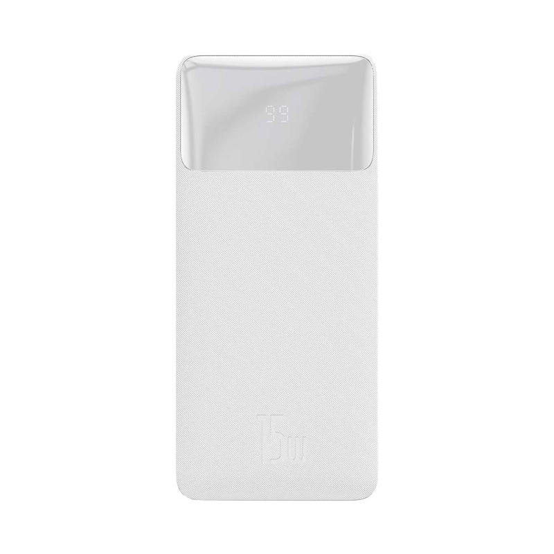 Повербанк Baseus Bipow Digital Display 20000mAh 20W Білий (PPBD050302)