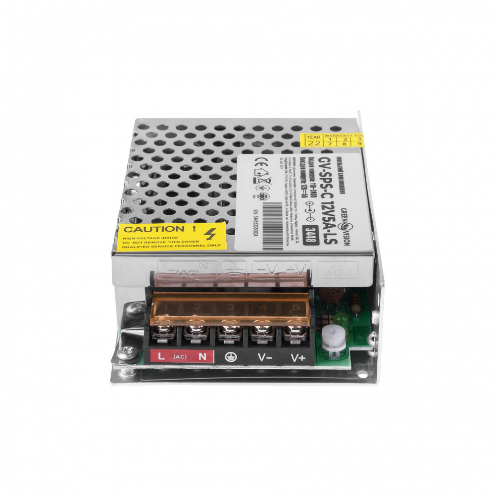 Імпульсний блок живлення Green Vision GV-SPS-C 12V5A-LS (60W)
