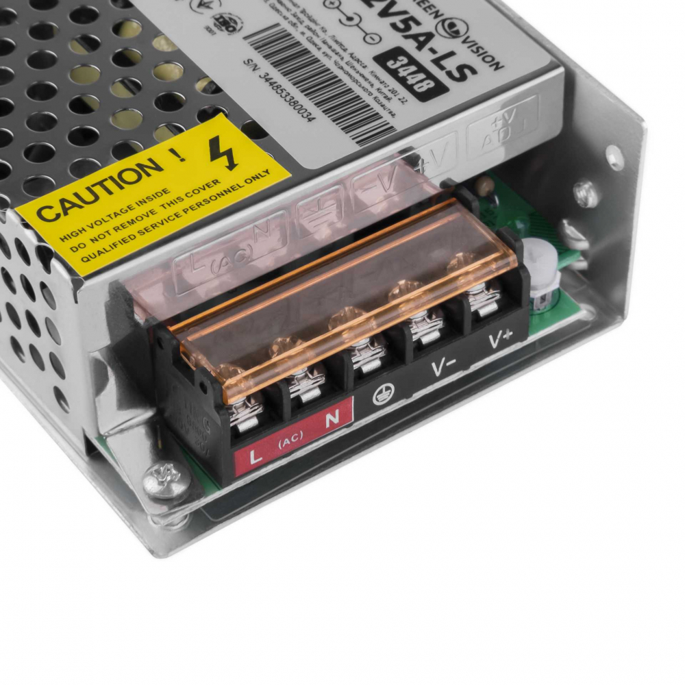 Імпульсний блок живлення Green Vision GV-SPS-C 12V5A-LS (60W)