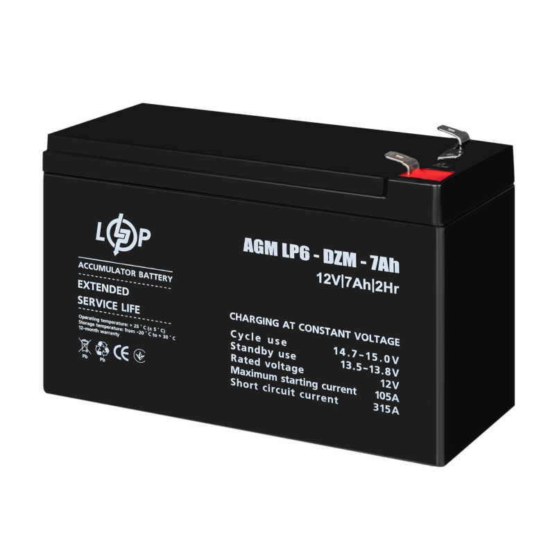 Акумулятор LogicPower LP 6-DZM-7 Ah