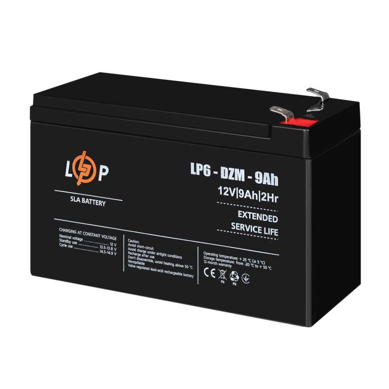 Акумулятор LogicPower LP 6-DZM-9 Ah