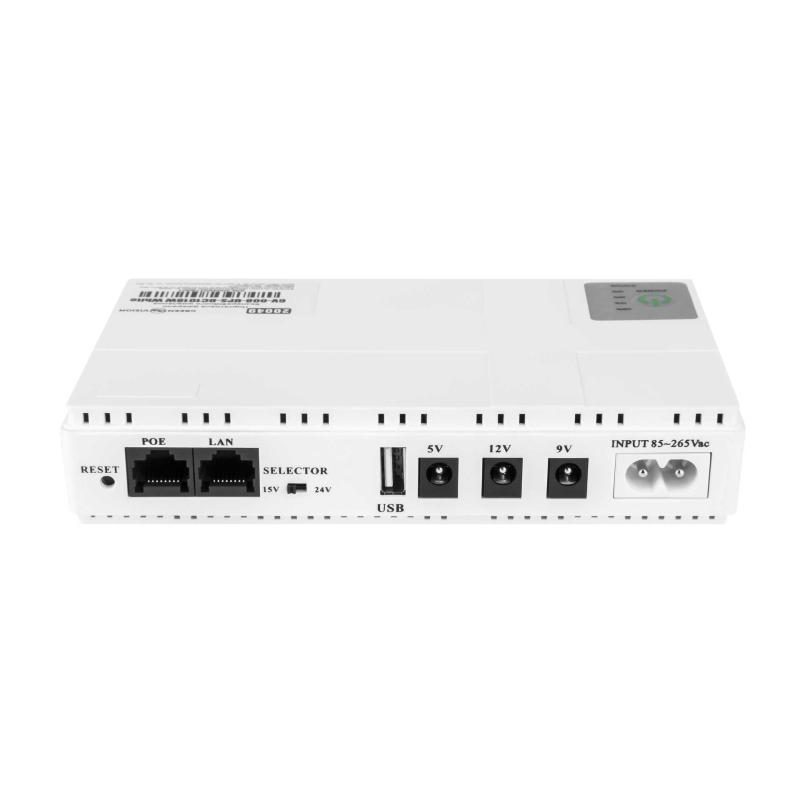 Джерело безперебійного живлення Green Vision GV-008-UPS-DC1018W White