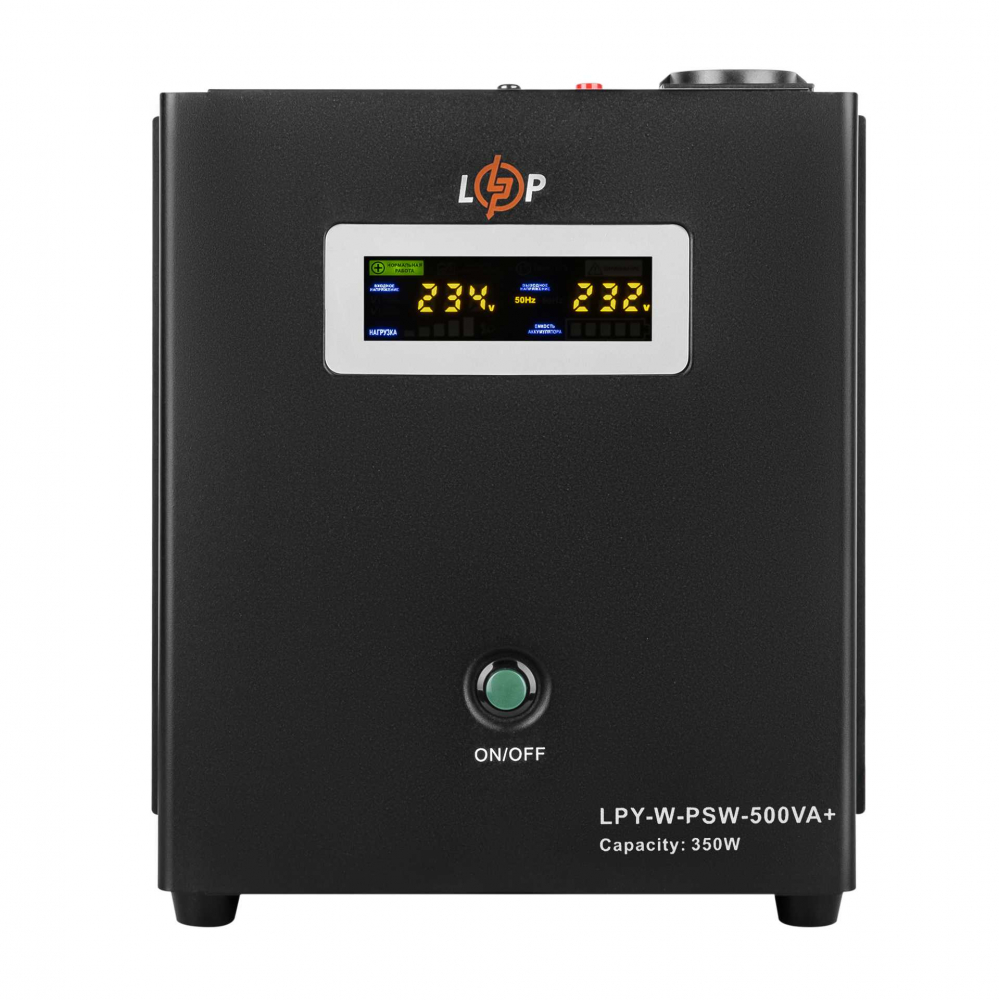 Комплект резервного живлення LogicPower ДБЖ W500 + гелева батарея 520W