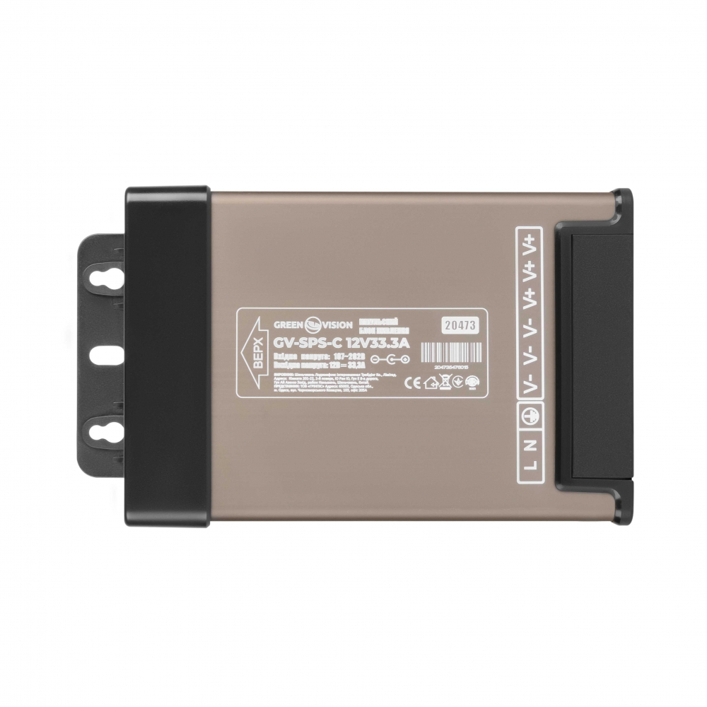 Імпульсний блок живлення LogicPower GV-SPS-C 12V33.3A (400W)