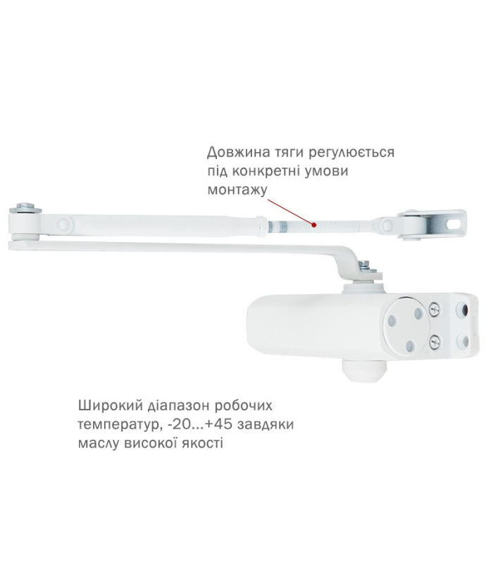 Дотягувач дверей RYOBI *9900 9903 GLOSSY_WHITE