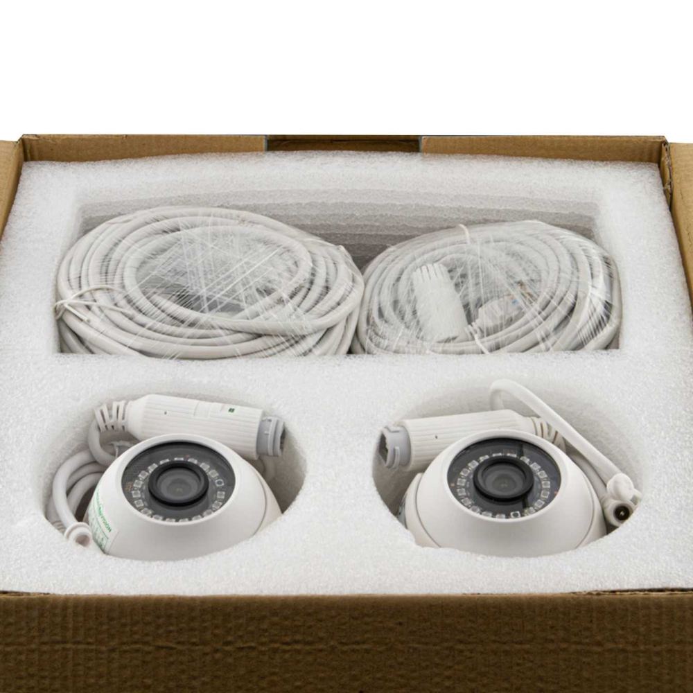 Комплект відеоспостереження Green Vision на 4 камери GV-IP-K-S33/02 1080P