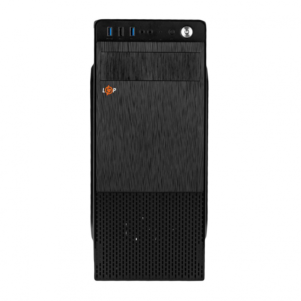 Корпус LogicPower БЕЗ БЖ LP 2109 - black case chassis cover 1xUSB2.0, 2xUSB3.0