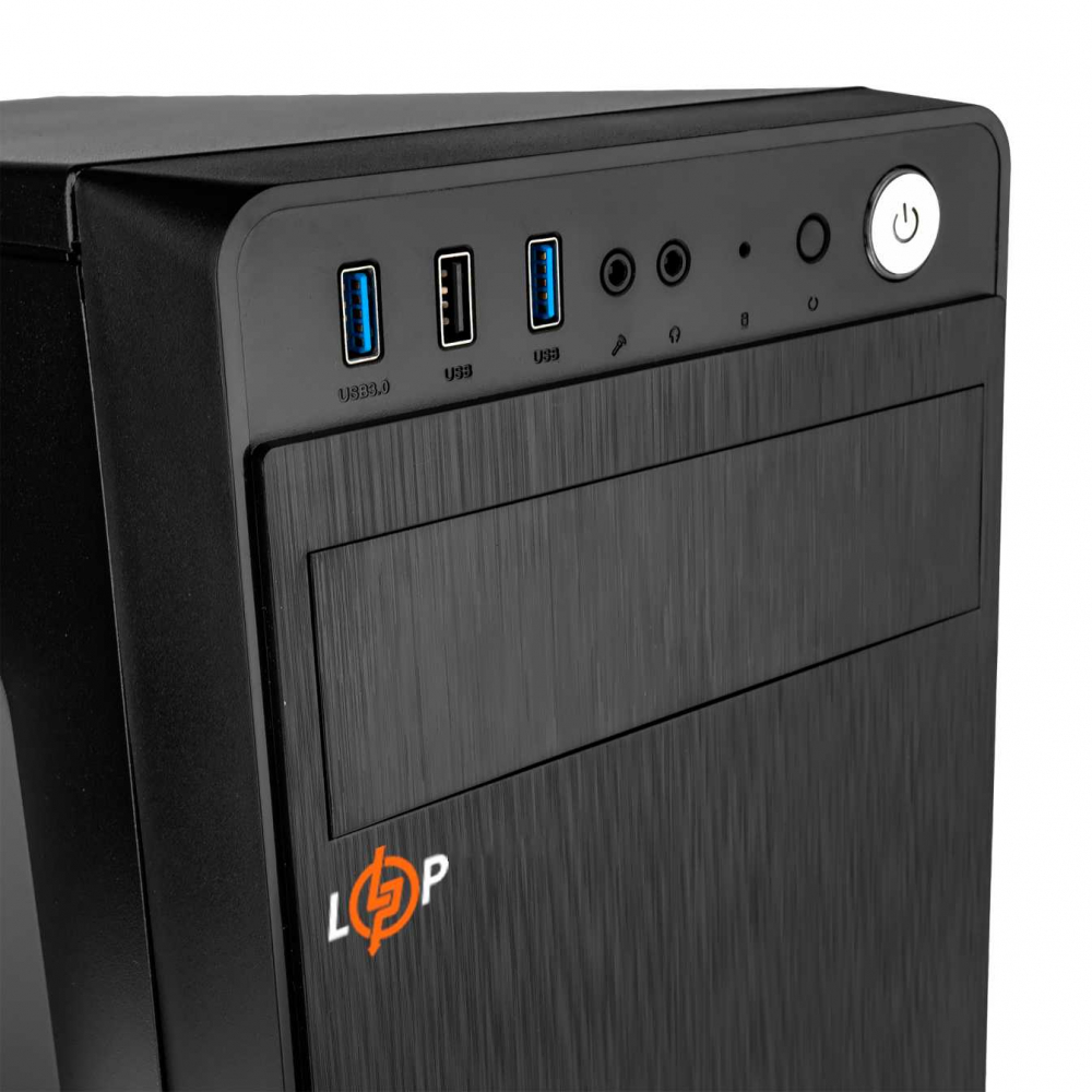 Корпус LogicPower БЕЗ БЖ LP 2109 - black case chassis cover 1xUSB2.0, 2xUSB3.0