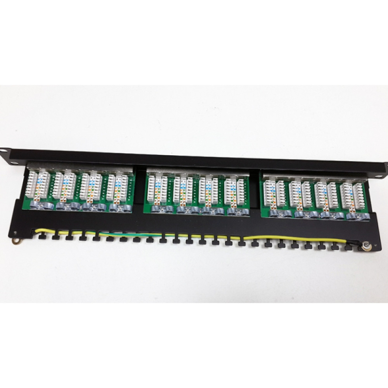 Патч панель Kingda 19″ 24xRJ-45 FTP кат. 5e