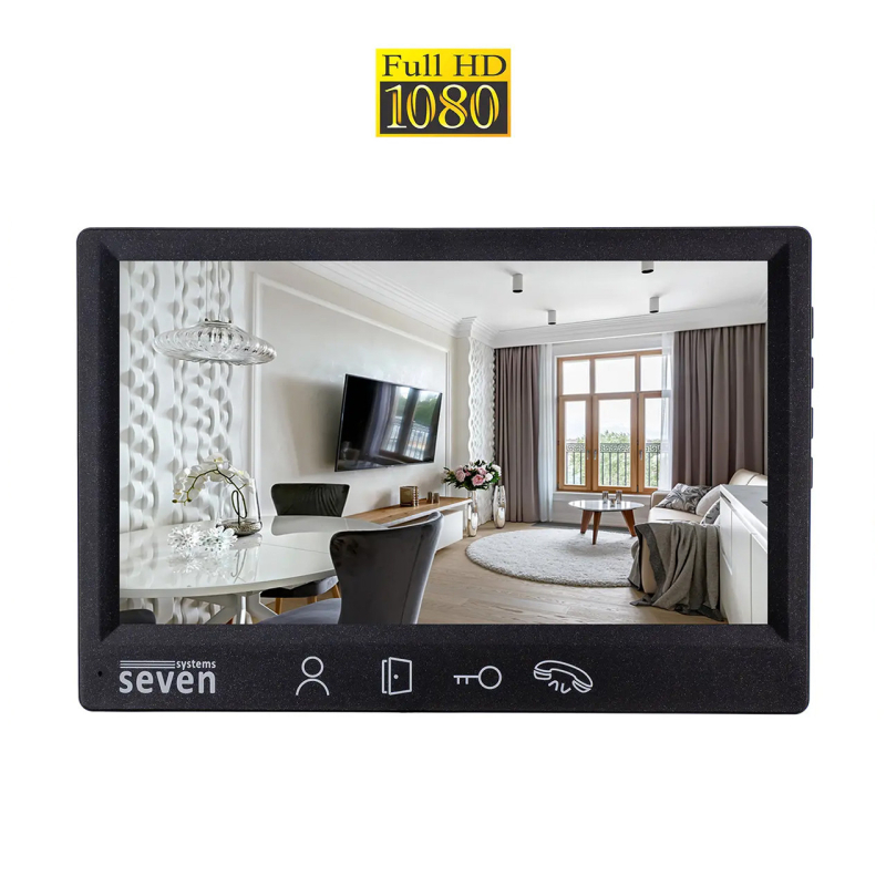 Відеодомофон SEVEN Systems DP–7571 FHD black