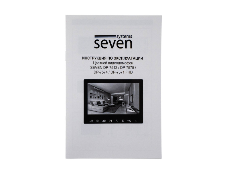 Відеодомофон SEVEN Systems DP–7571 FHD black