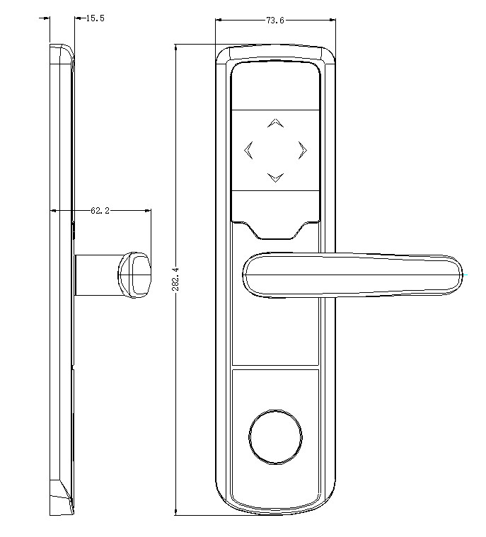 Замок Seven Lock SL-7731 silver