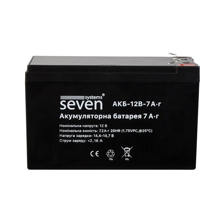 Джерело безперебійного живлення SEVEN Systems (ББП 5А + АКБ 7Ач)  KA-7857p