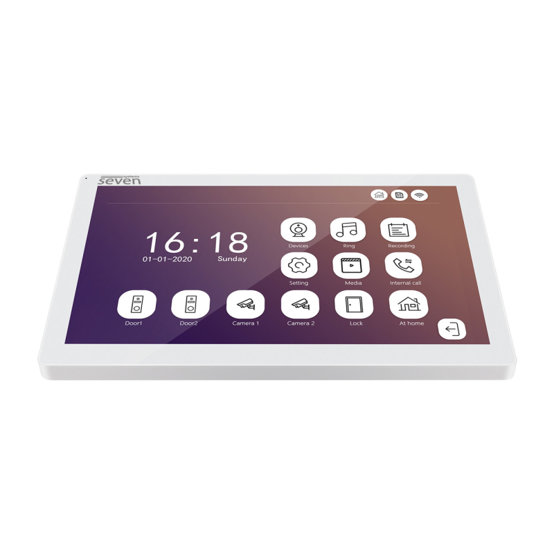 Комплект домофону SEVEN Systems Wi-Fi  10 дюймів SEVEN DP-7517/02Kit white