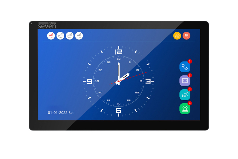 Комплект домофону SEVEN Systems Wi-Fi 10 дюймів  SEVEN DP-7517/02Kit black