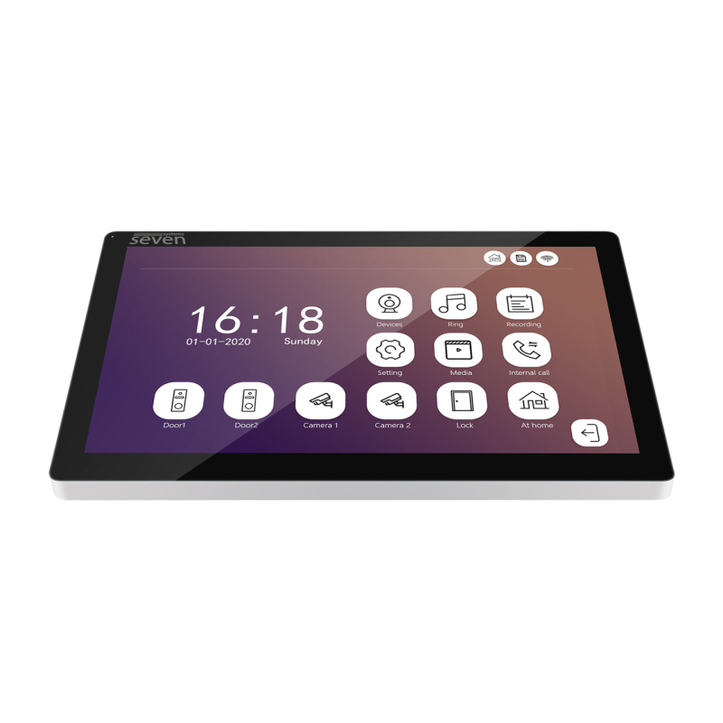 Комплект домофону SEVEN Systems Wi-Fi 10 дюймів  SEVEN DP-7517/02Kit black