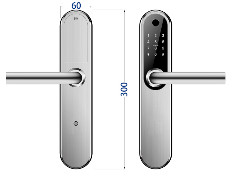 Smart замок Seven Lock SL-7768BF silver