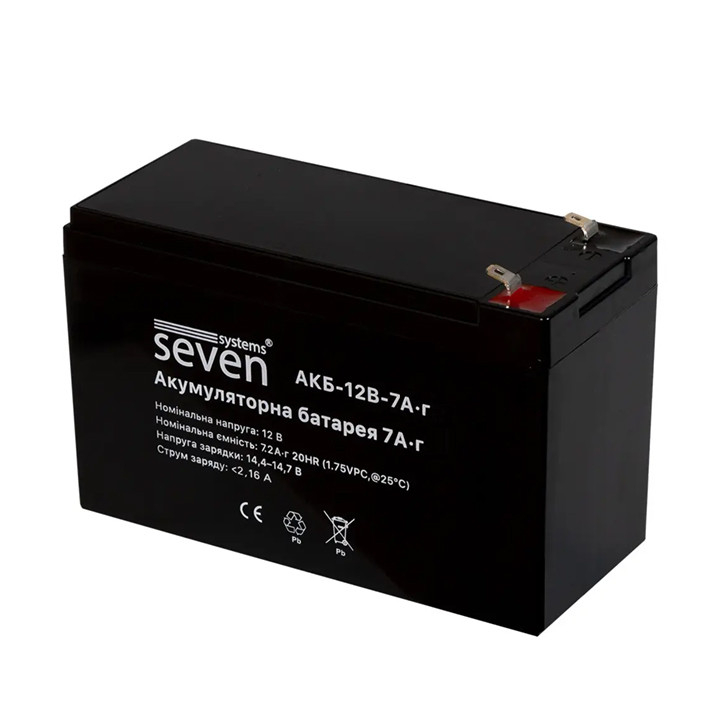 Акумулятор SEVEN Systems 12В/7Ач