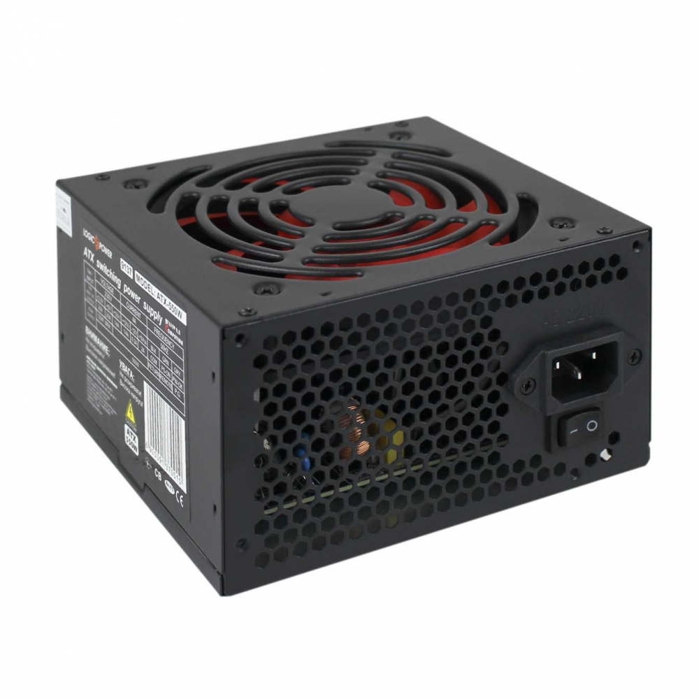 Компютерний блок живлення LogicPower ATX-550W, 12см, 4xSATA, PCI Dх2 6PIN 24 pin power