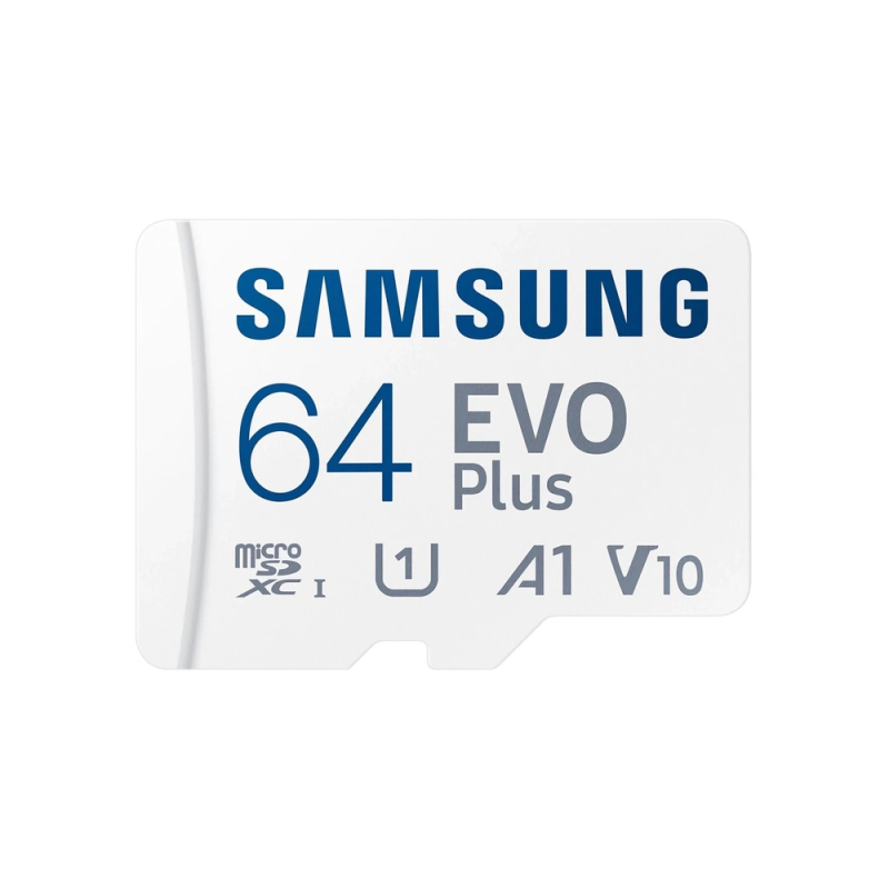 Карта памяті Samsung Evo Plus microSDXC 64GB UHS-I U1 V10 A1 + SD (MB-MC64KA/EU)