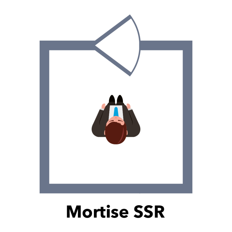 Замок Atis Lock Mortise SS-R врізний для системи контролю доступу