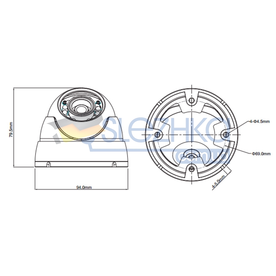 HD-CVI відеокамера Dahua DH-HAC-HDW1200MP (3.6mm)
