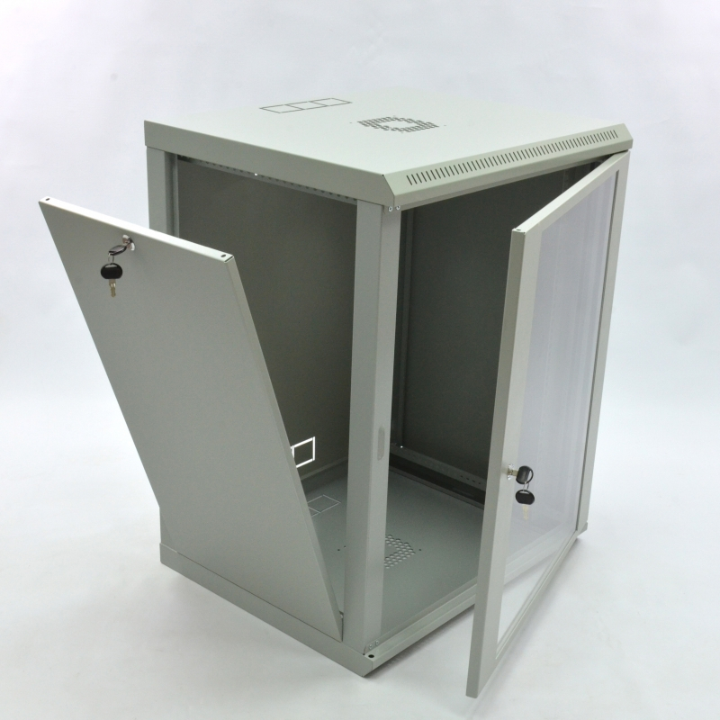 Шафа CMS 15U, 600х600х773 мм (Ш * Г * В), економ, акрилове скло, сіра (UA-MGSWL156G)