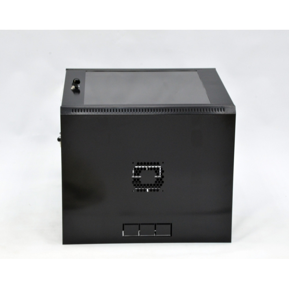 Шафа CMS 12U, 600х500х640 мм (Ш * Г * В), економ, акрилове скло, чорний. (UA-MGSWL125B)