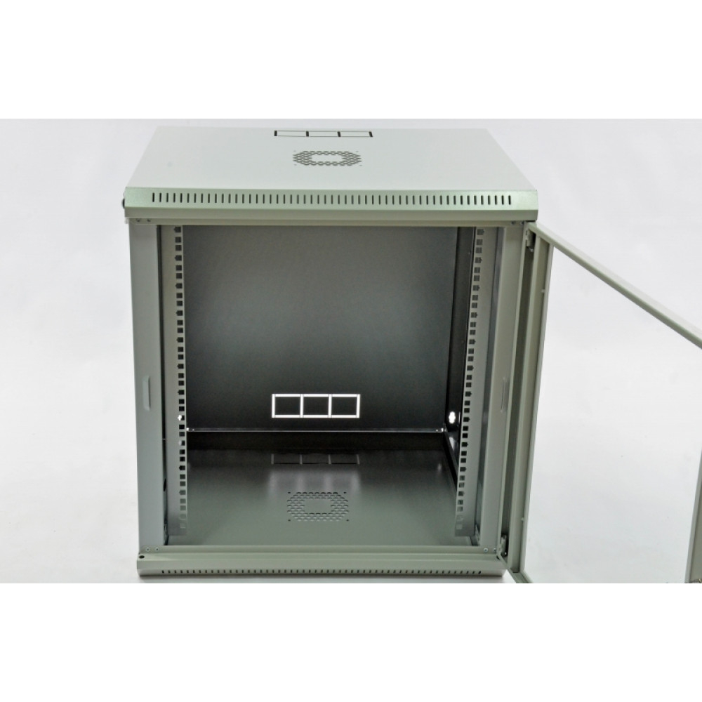 Шафа CMS 12U, 600х500х640 мм (Ш * Г * В), економ, акрилове скло, сіра (UA-MGSWL125G)