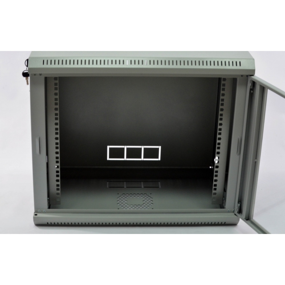 Шафа CMS 9U, 600х350х507 мм (Ш * Г * В), економ, акрилове скло, сіра (UA-MGSWL935G)