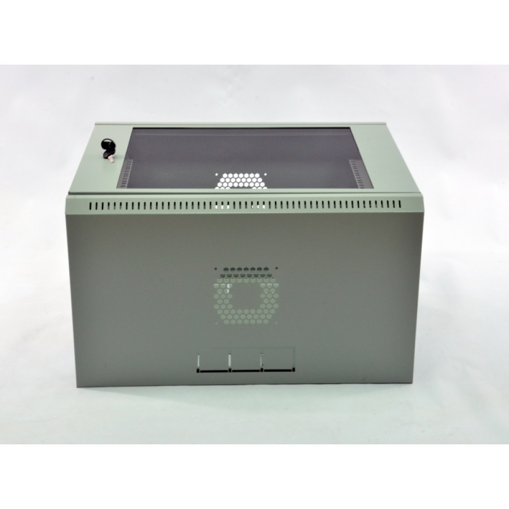 Шафа CMS 9U, 600х350х507 мм (Ш * Г * В), економ, акрилове скло, сіра (UA-MGSWL935G)