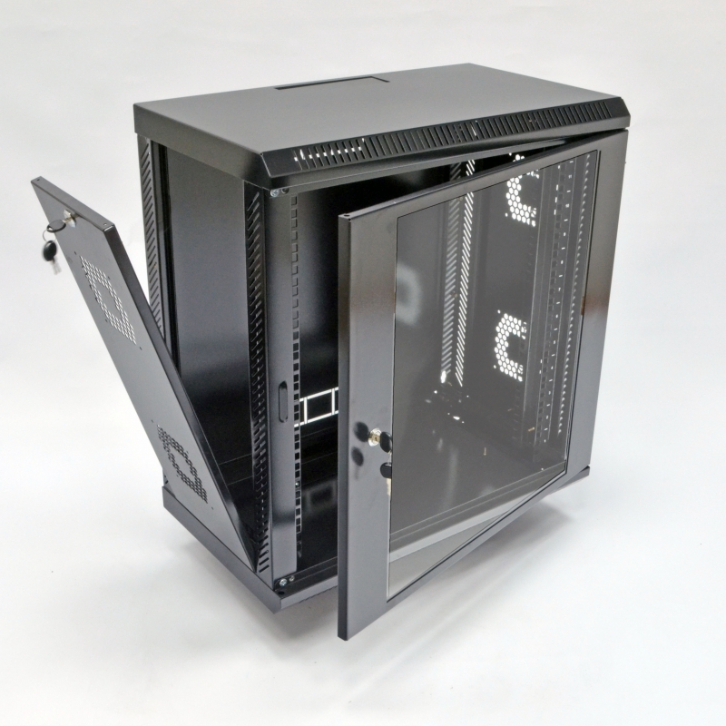 Шафа CMS 12U 19 дюймів 600х350х640 мм (Ш*Г*В) акрилове скло (UA-MGSWA1235B)