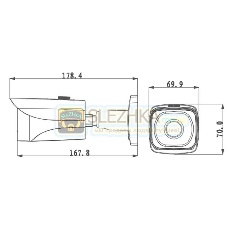 Ip відеокамера Dahua 4К DH-IPC-HFW4800EP