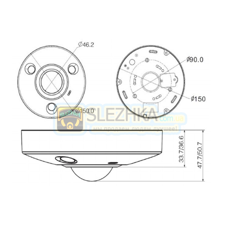 Ip відеокамера Dahua DH-IPC-EBW8600P