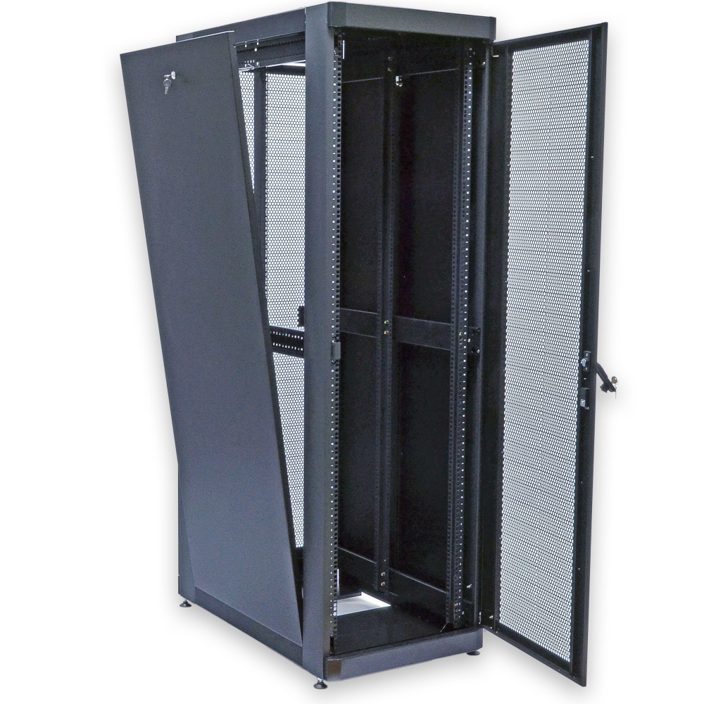 Шафа CMS 19 дюймів 33U, 610х865 мм (Ш*Г) перфоровані двері (UA-MGSE3368MPB)