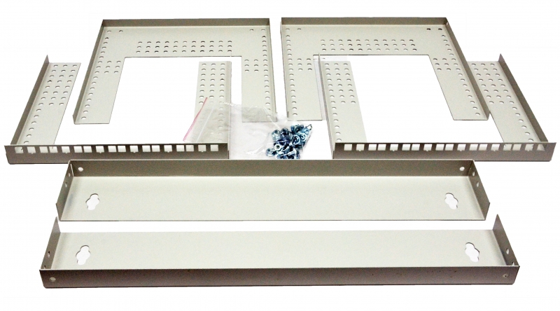 Кронштейн CMS 19 дюймів 4U, глиб. 280…480мм, сірий (WB4U-480V-GR)
