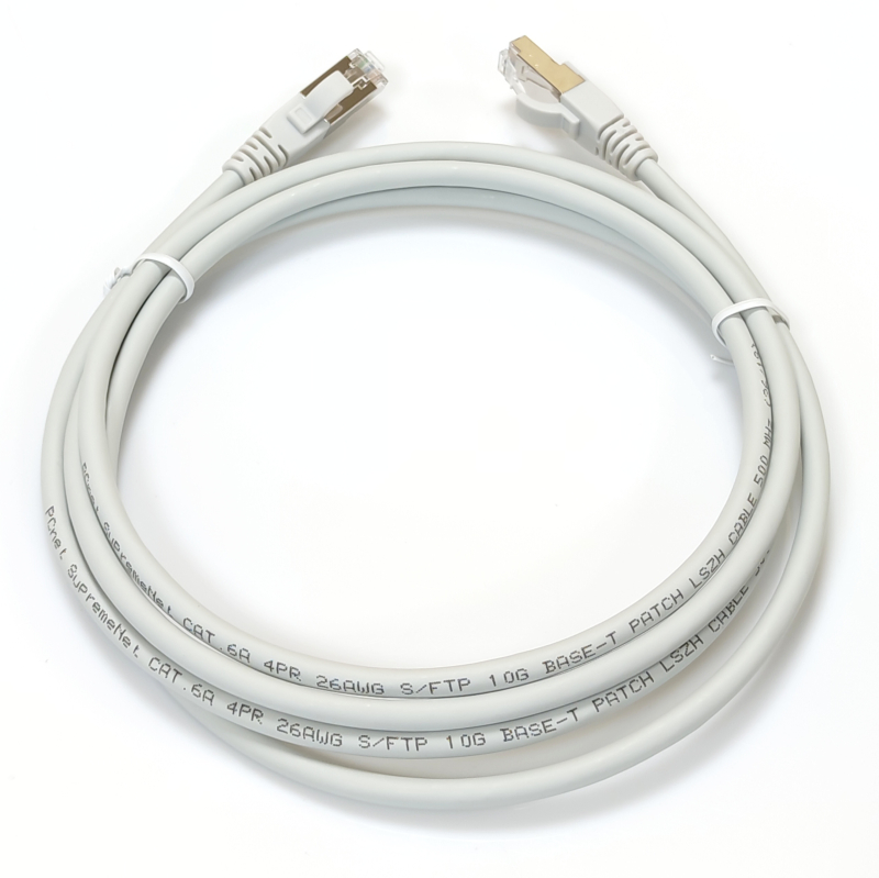 Патч-корд EPNew мідний S/FTP кат. 6A, 26AWG, 2.0 м, LSZH, сірий (CBL-G2SF2MGYLSZHZ)