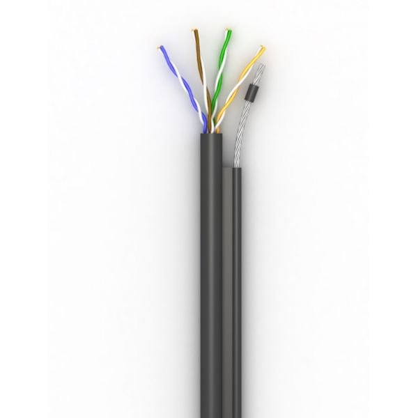 Вита пара з тросом OK-net 4*2*0,51 КППт-ВП (100) трос 7*0,5мм cat 5e,