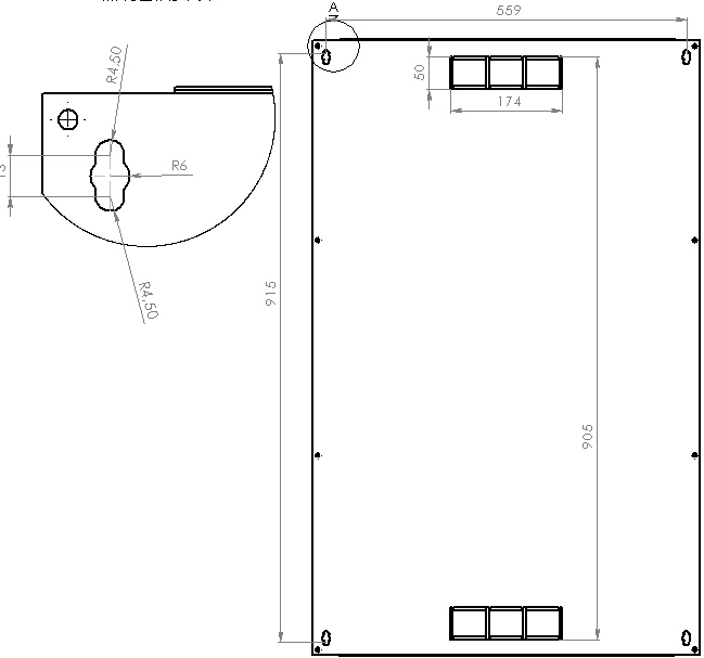 Шафа CMS 21U, 600х600х1040 мм (Ш*Г*В), акрилове скло (UA-MGSWA216B)