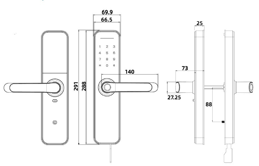 Замок Seven Lock SL-7766B black