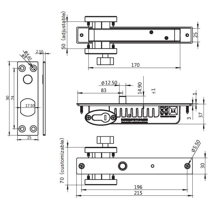 Замок SEVEN Systems BL-729 (BL729)