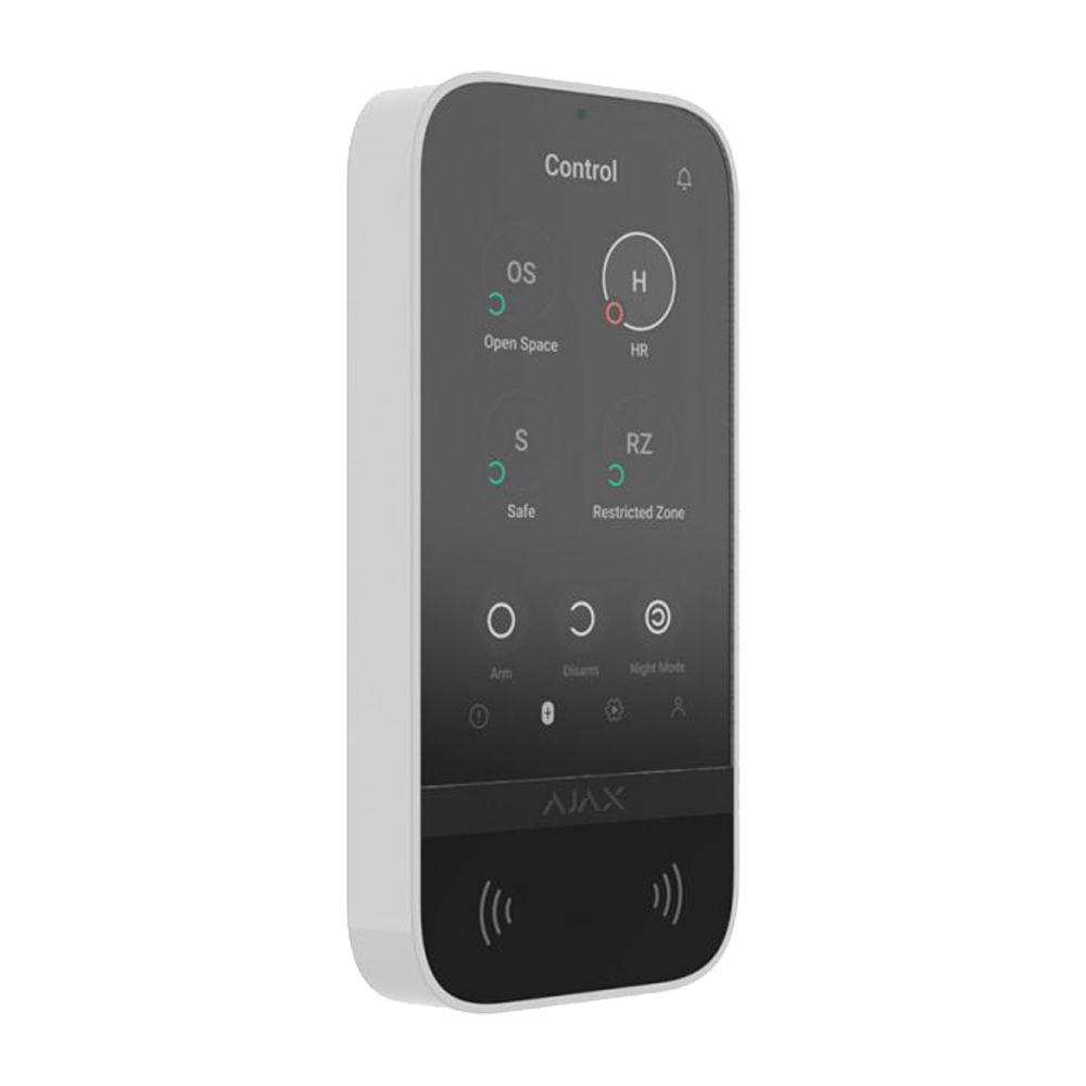 Клавіатура Ajax KeyPad TouchScreen біла (white)