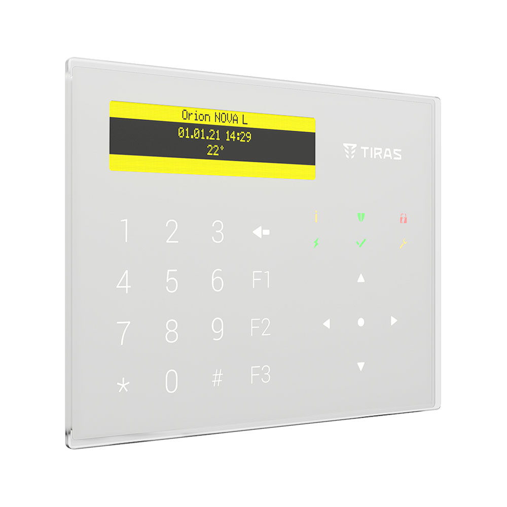 Клавіатура Tiras K-GLCD (white) (108440)