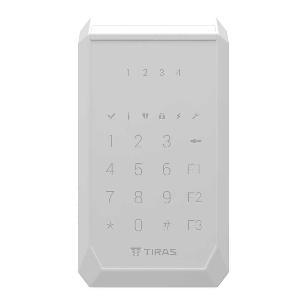 Клавіатура Tiras K-PAD4+ біла (white)