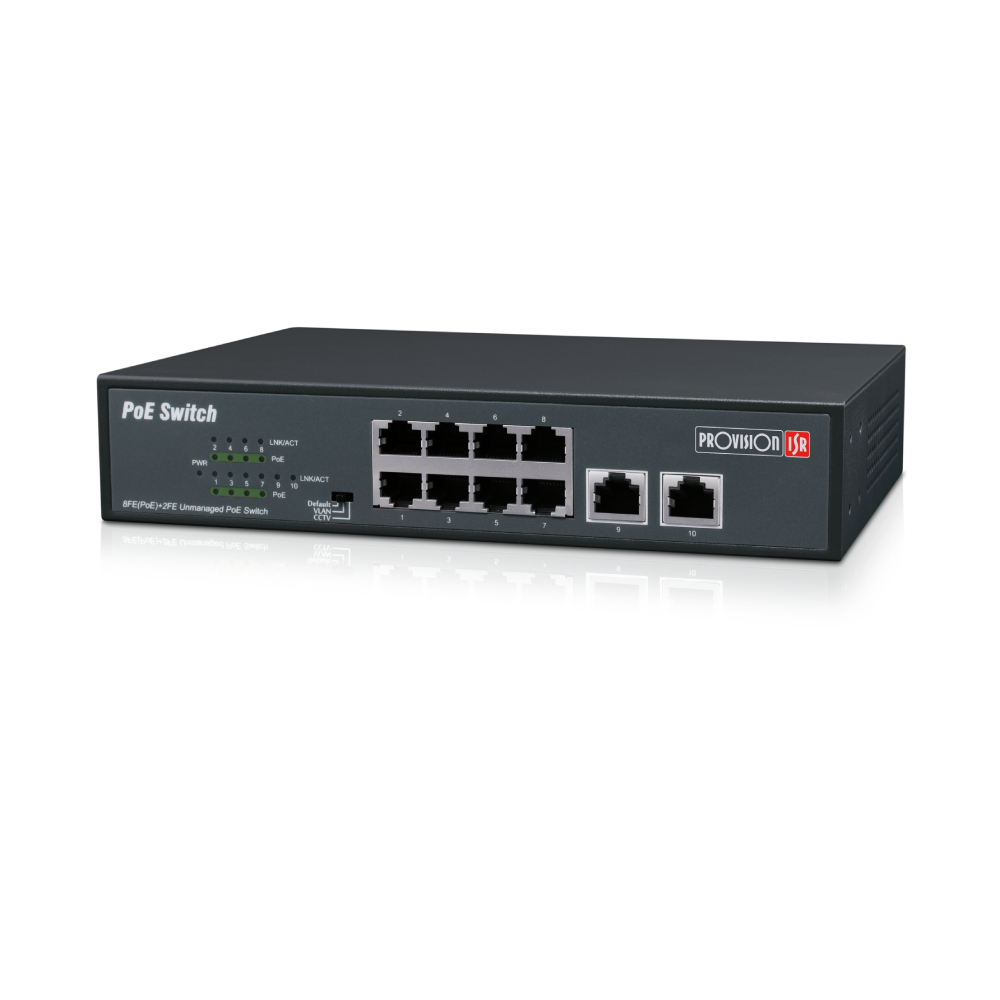 POE комутатор Provision-ISR PoES-08120C+2I-V2 з 8 портами PoE