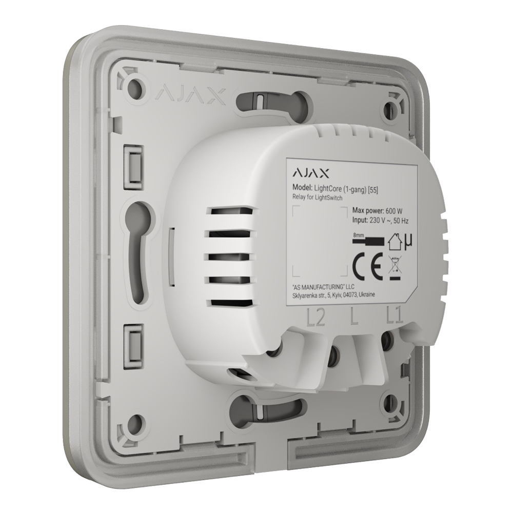 Вимикач Ajax LightSwitch 2-gang Olive