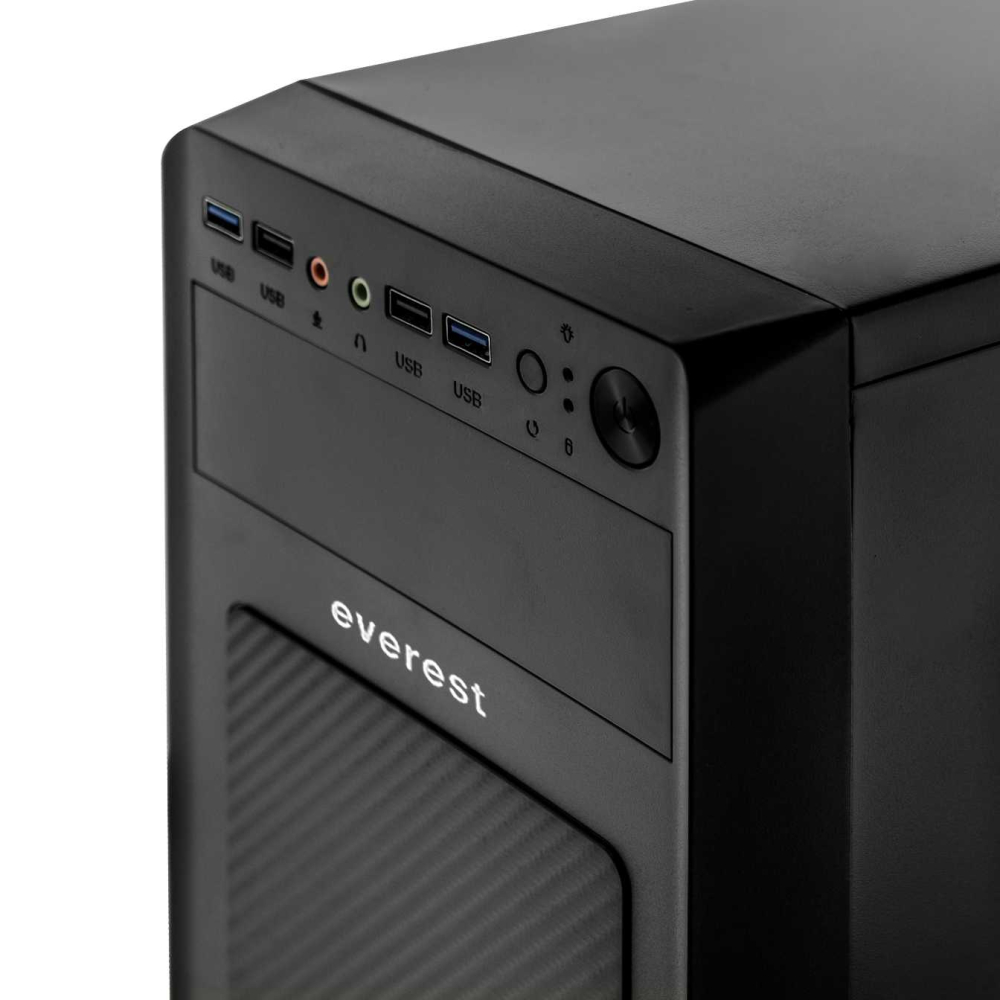 Корпус LogicPower Everest 6116 - 400w 12cm MATX, 2xUSB3.0+2xUSB2.0