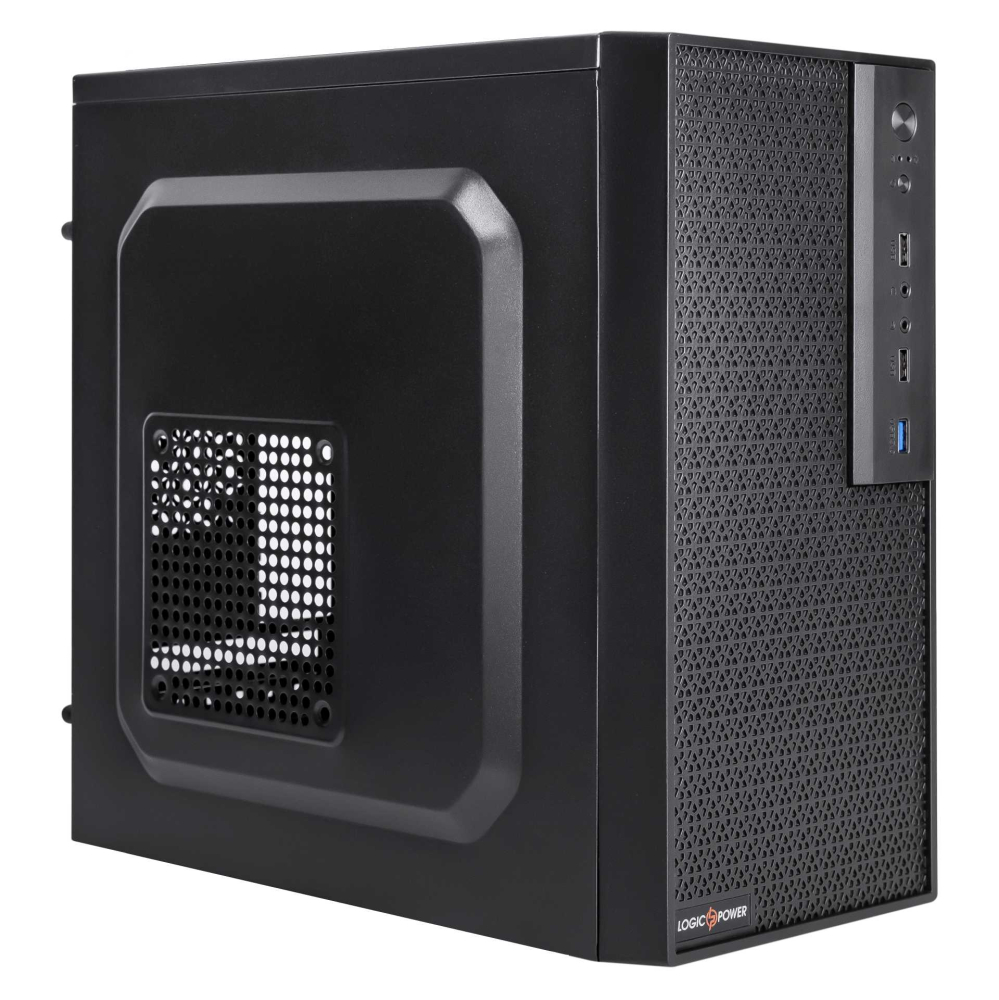Корпус LogicPower LP 6109 - 400W 8 см MATX 1xUSB3.0, 2xUSB2.0