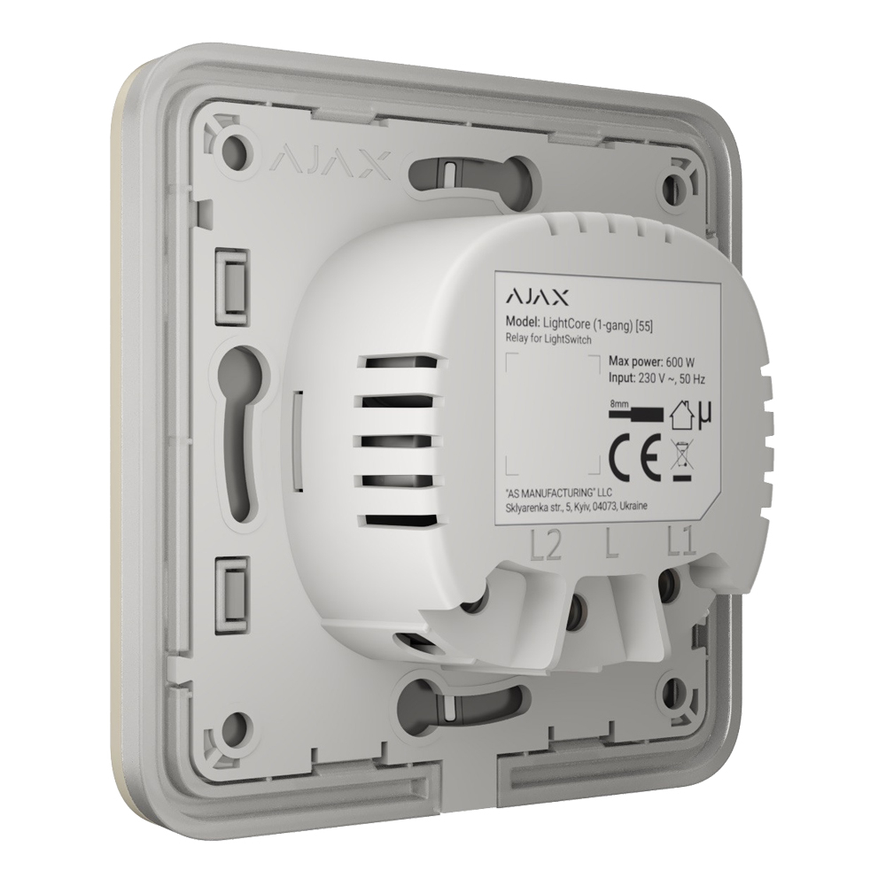 Вимикач Ajax LightSwitch 1-gang Ivory